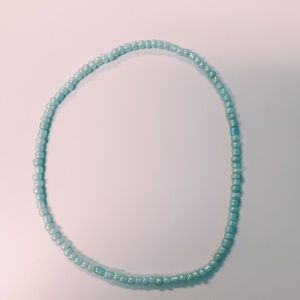 Light Blue Beaded Choker